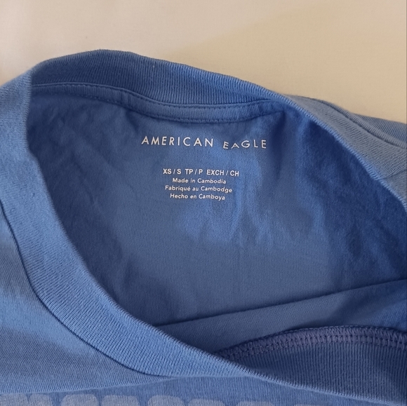 American Eagle Men's Blue Nashville T-Shirt Size XS - Picture 3 of 6